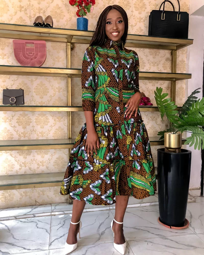 Ankara Tiered Dresses 