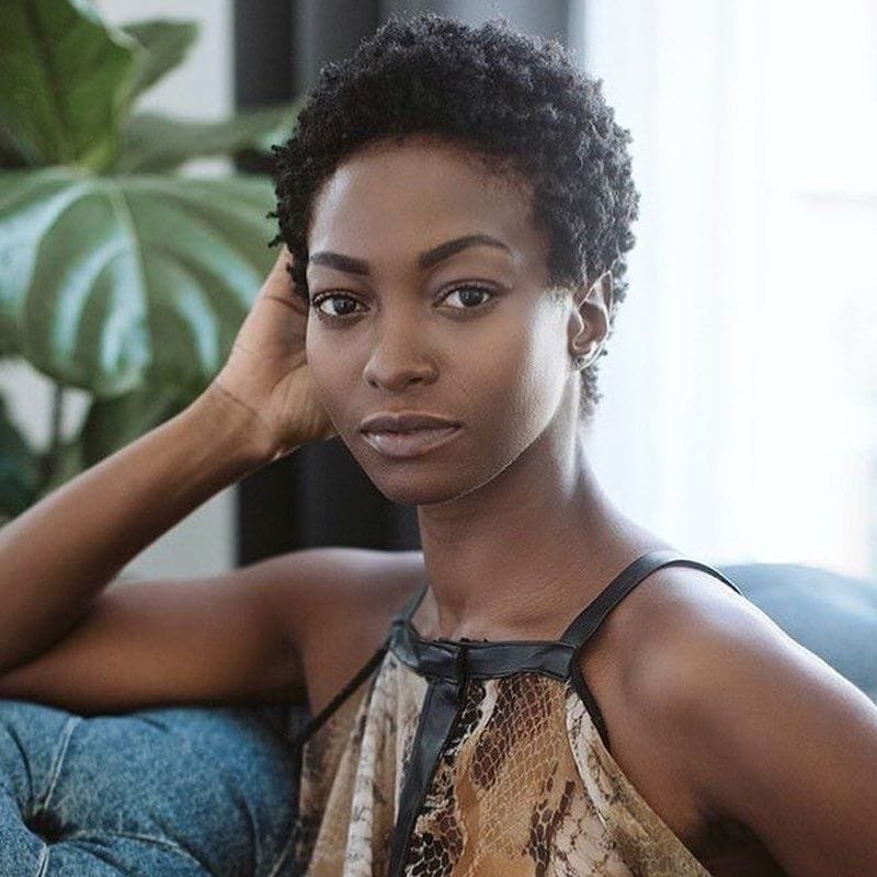 Afro hairstyle 