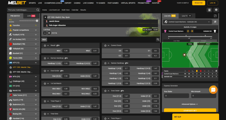 Jannik Sinner melbet
