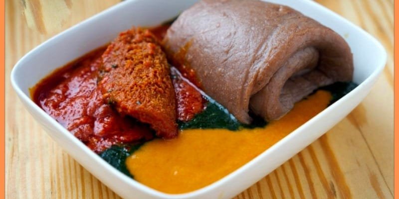 Amala and Ewedu