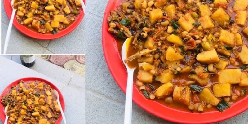 Porridge Beans and Yam 