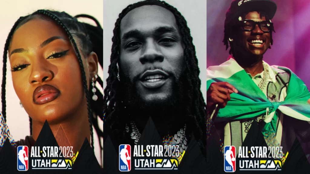 Burna Boy, Tems, And Rema To Headline The 2023 NBA All-Star Game Halftime Show