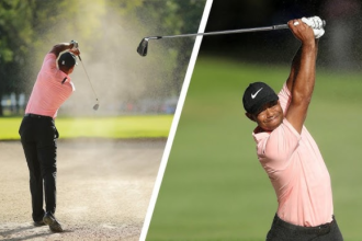 The playing style of Tiger Woods