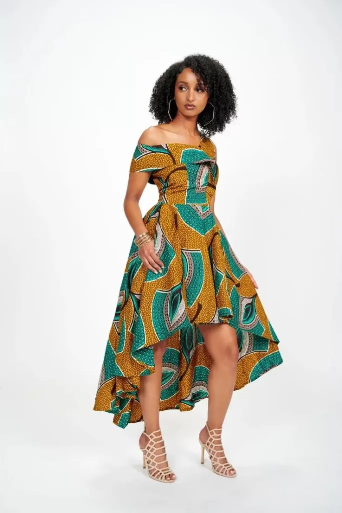 Ankara High-Low Dresses 