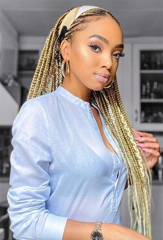 20 Ghana Weaving Styles You Should Try This Festive Season 44 Blond Tiny Ghana Weaving
