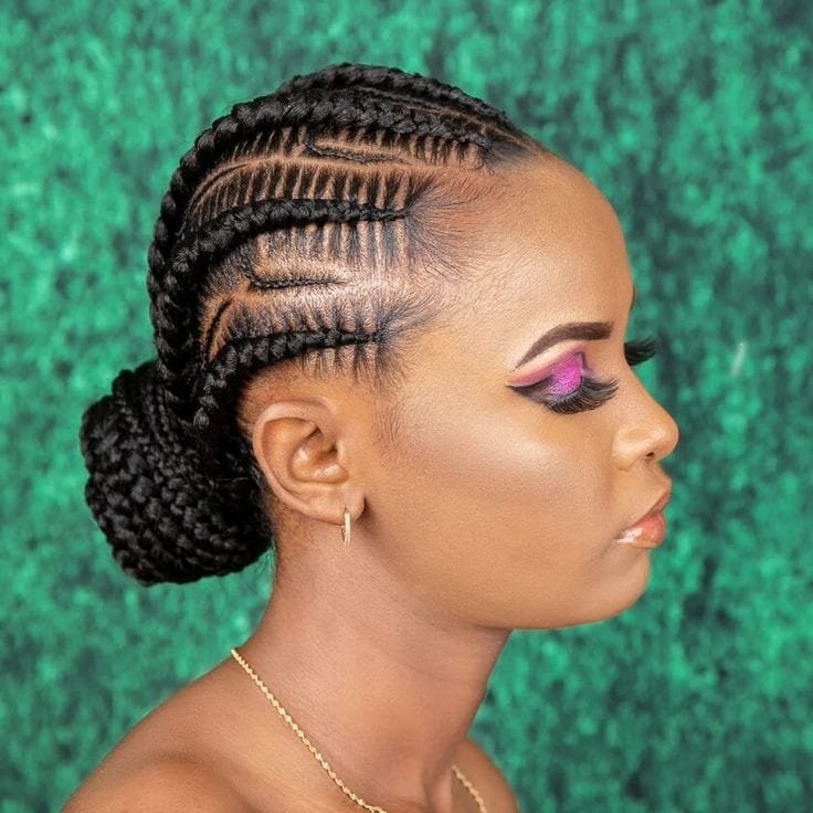 20 Ghana Weaving Styles You Should Try This Festive Season 41 Extra-large Ghana Weaving Braids