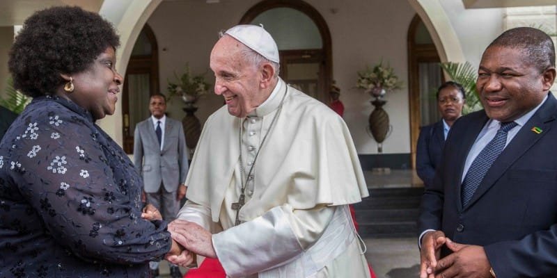 Pope Francis in Mozambique in 2019